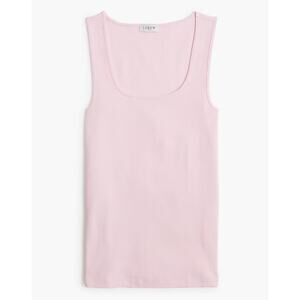 J.Crew Ribbed Scoop Neck Tank Top WMNS S Light Pink Pullover Stretch Sleeveless